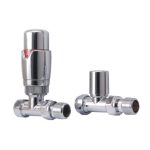 STRAIGHT DESIGNER TRV RADIATOR VALVE (PAIR) - Image 2