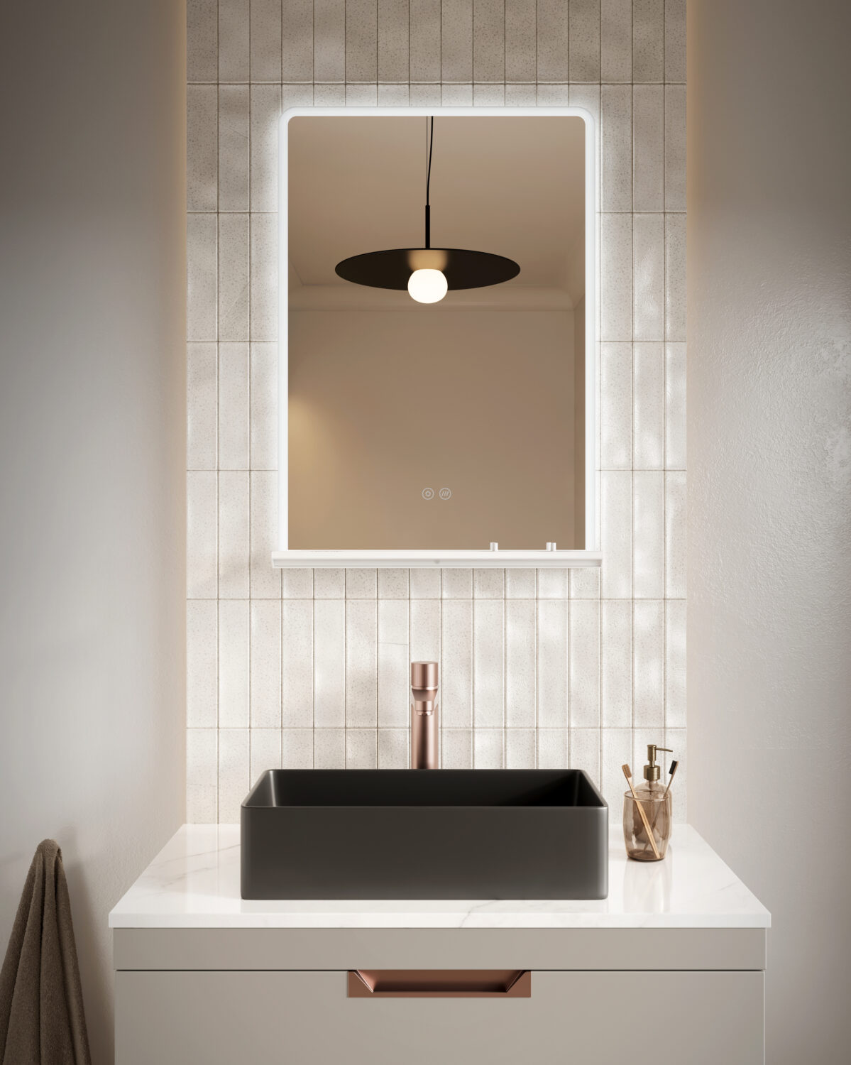 MIRROR021_INSITU_001-1199x1500-1.jpg Rectangular 800x700mm CHARJ LED MIRROR - Image 1